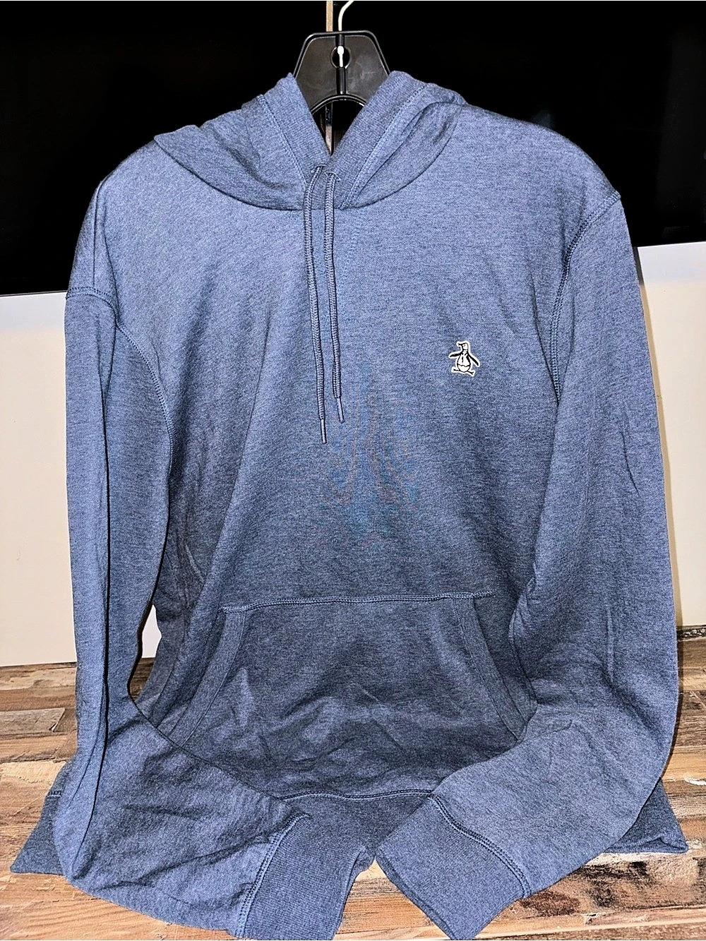 Original Penguin Embroidered Pete Fleece Pullover Hoodie Men's Large